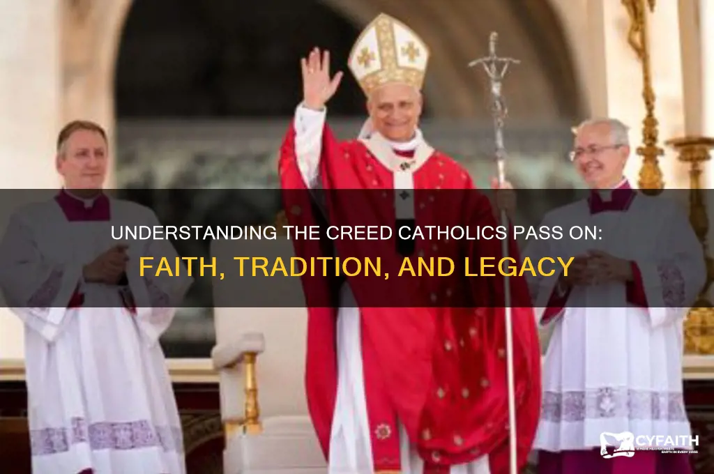 which creed do catholics passing on the creed catholic