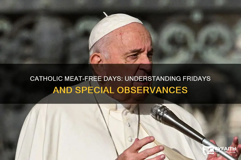 which day is no meat for catholic