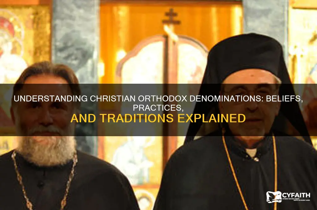 which denominations are christian orthodox