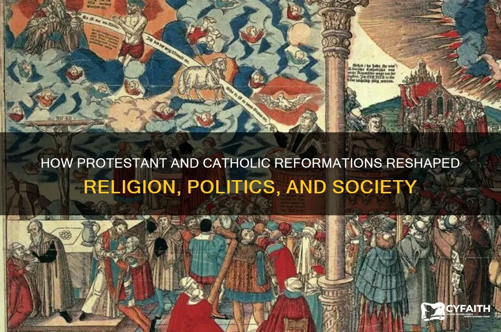 which describes an effect of the protestant and catholic reformations