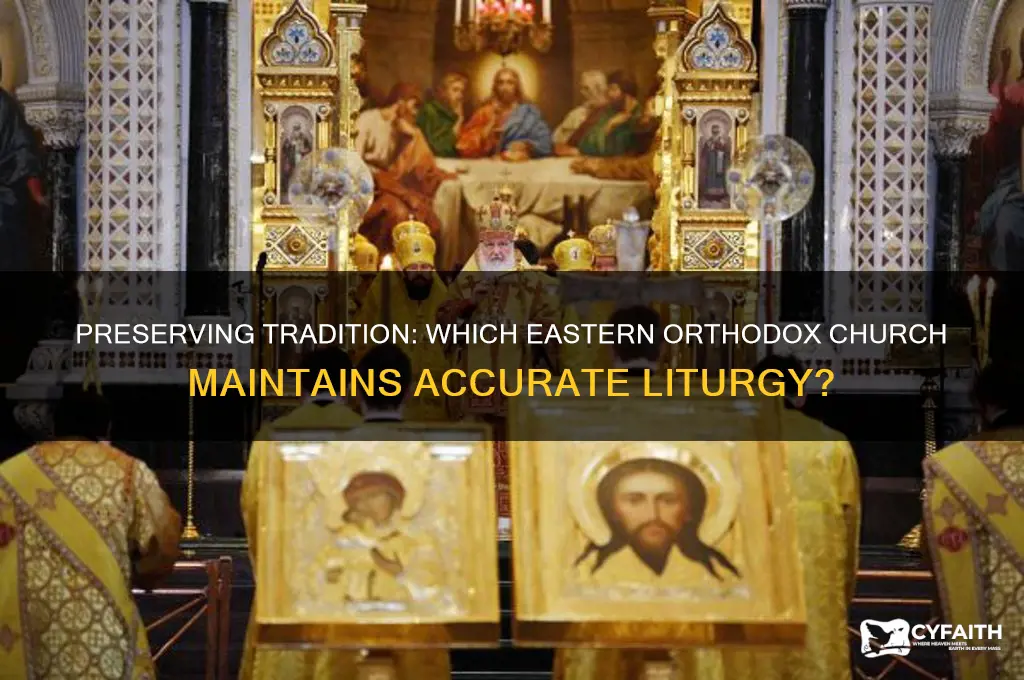 which eastern orthodox church keeps the liturgy correct