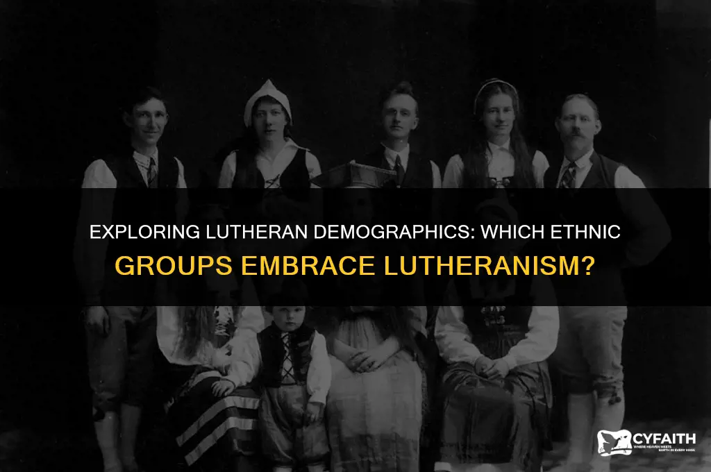 which ethnic group is usually lutheran