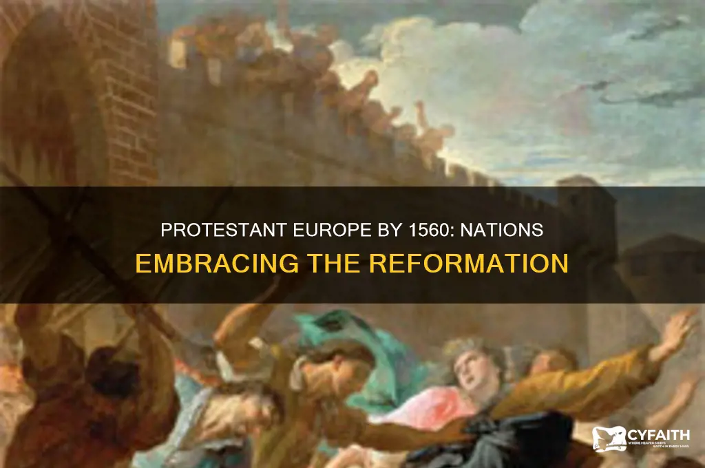 which european countries became mostly protestant by 1560