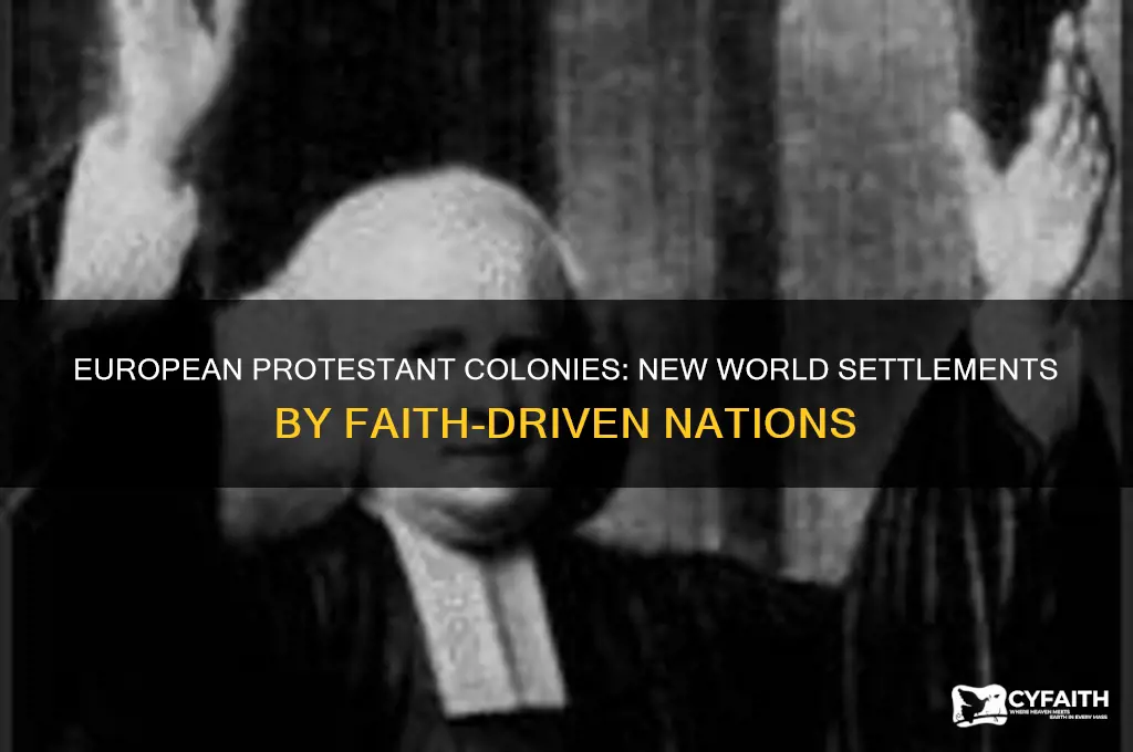 which european countries created protestant colonies in the new world