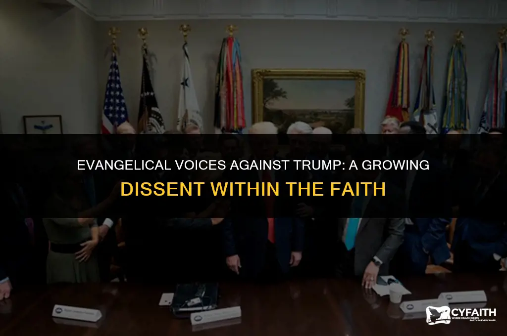 which evangelical leaders oppose trump