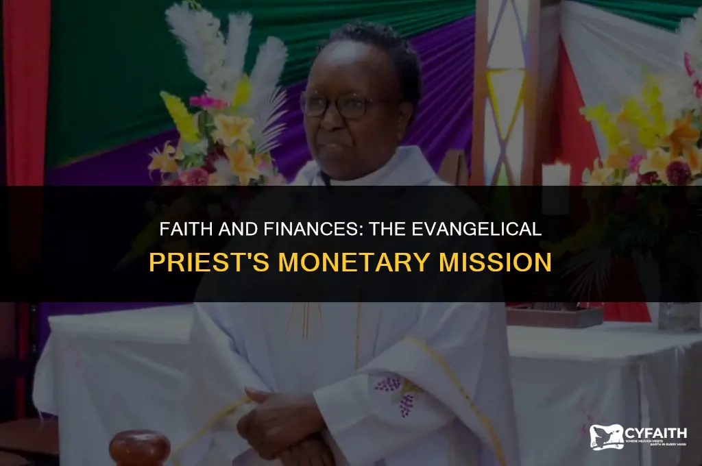 which evangelical priest needed money because jesus said so