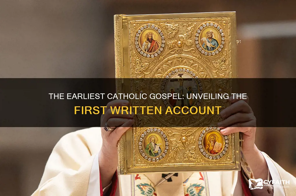 which gospel was written first catholic