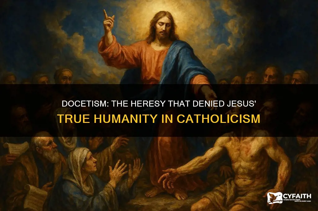which heresy denied jesus humanity catholic