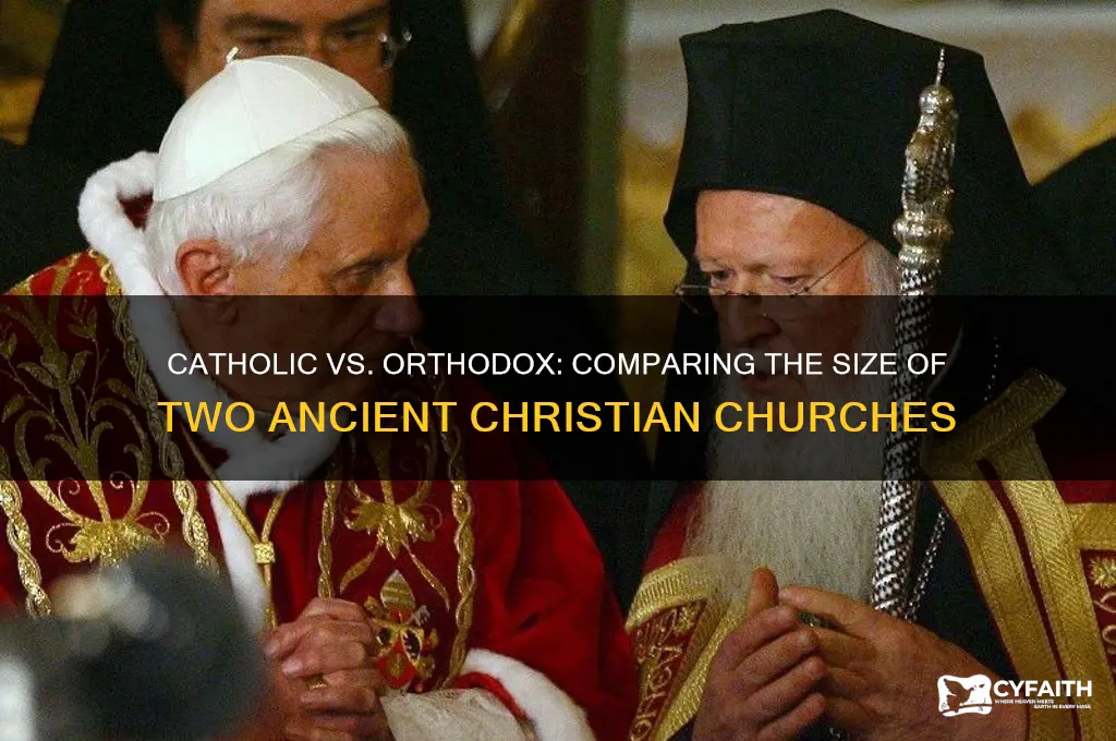 which is bigger catholic or orthodox