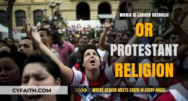 Comparing Global Followers: Catholic vs. Protestant Religion Size