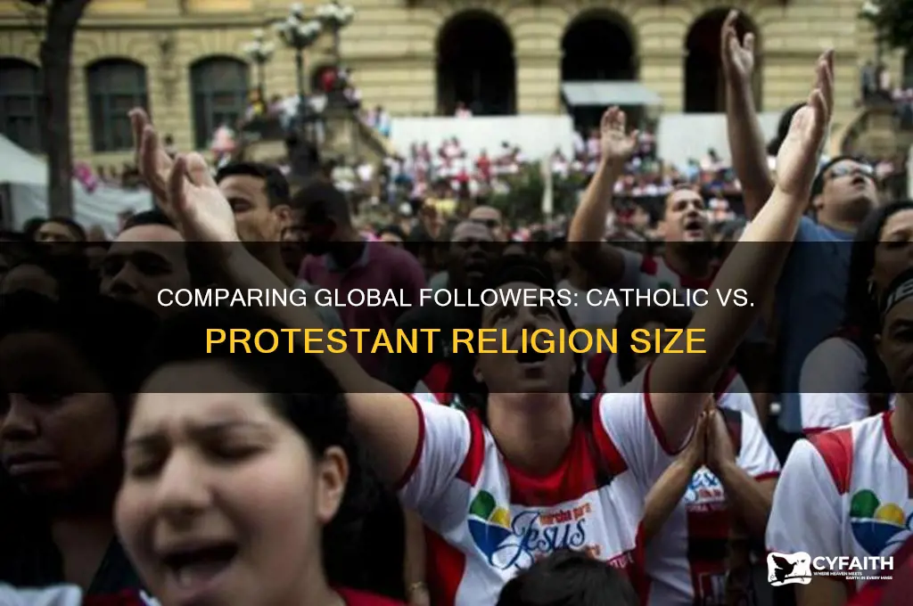 which is larger catholic or protestant religion