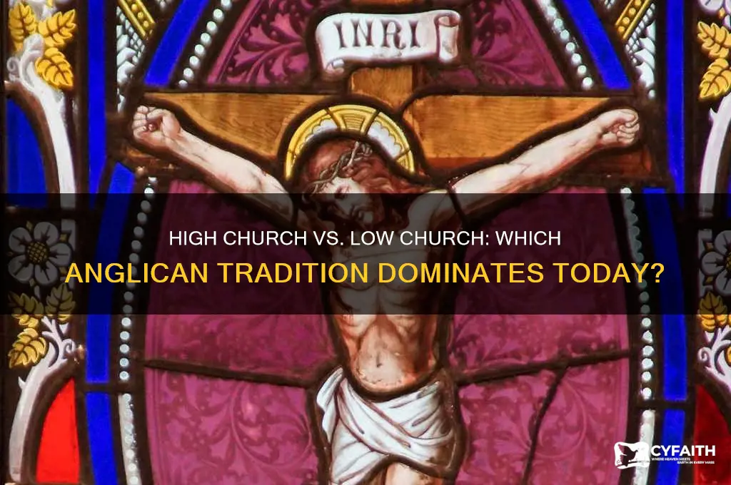 which is more common high church or low church anglican