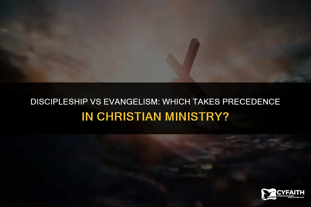 which is more important discipleship vs evangelism