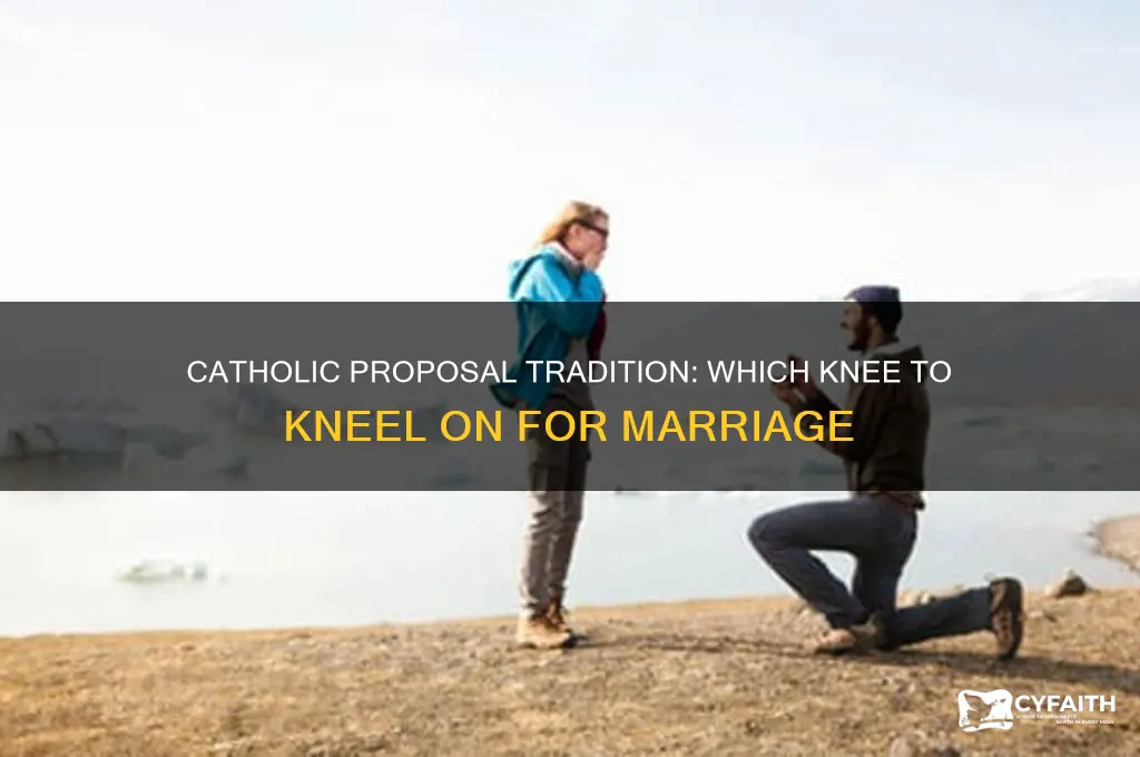 which knee to propose on catholic