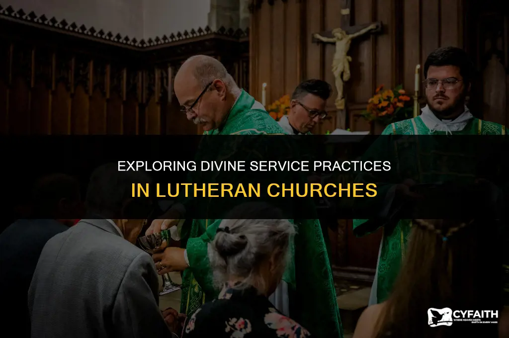 which lutheran churches do the divine service