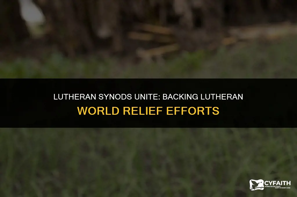 which lutheran synods support lutheran world relief