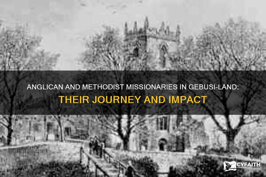 which missionaries went to gebusi-land anglican methodist
