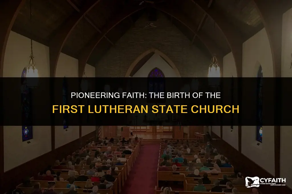 which nation established the first lutheran state church