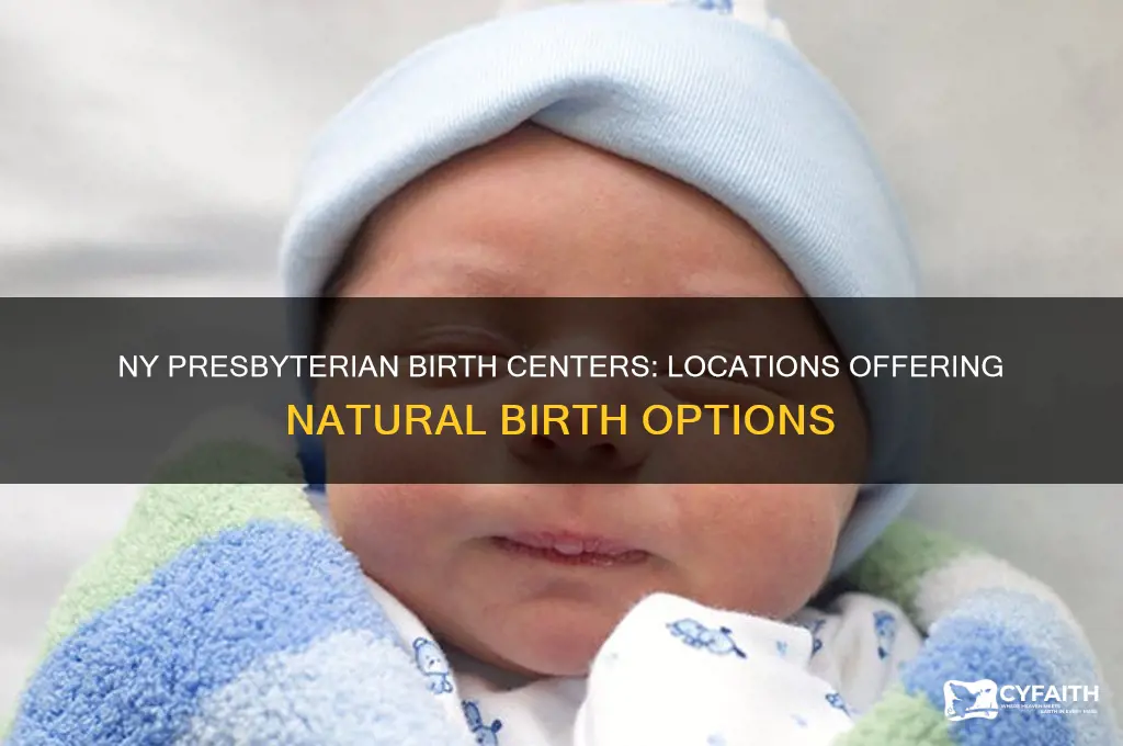 which ny presbyterian hospitals offer a birth center
