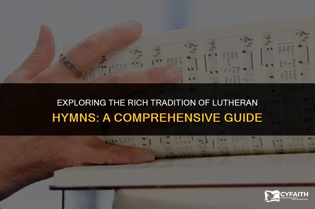 which of the following about lutheran hymns
