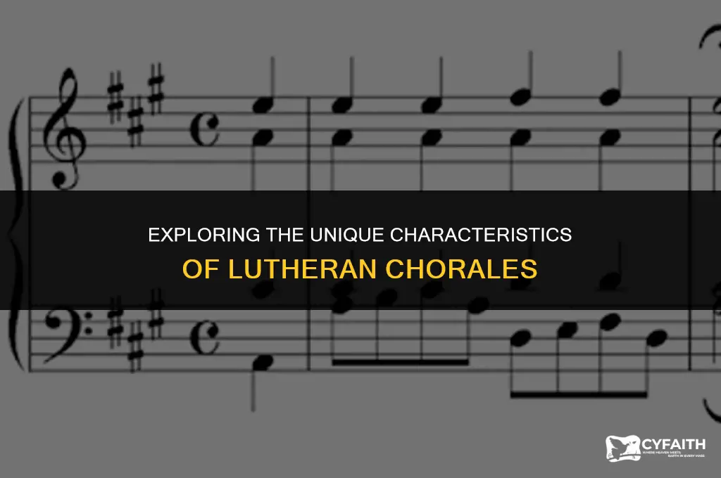 which of the following does not describe the lutheran chorale