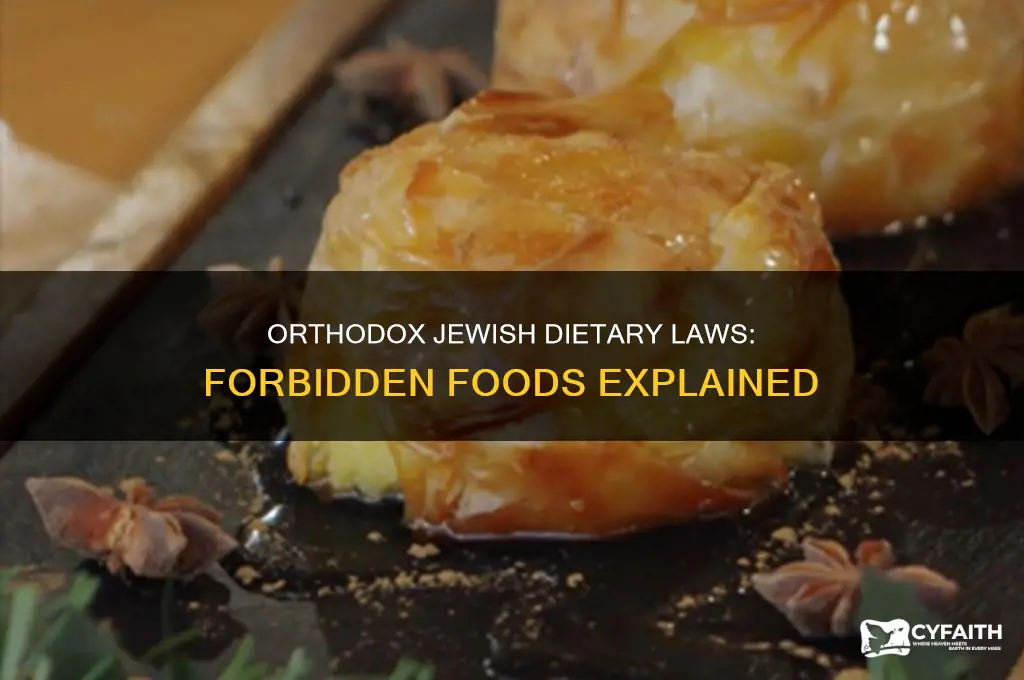 which of the following foods do orthodox jews not eat