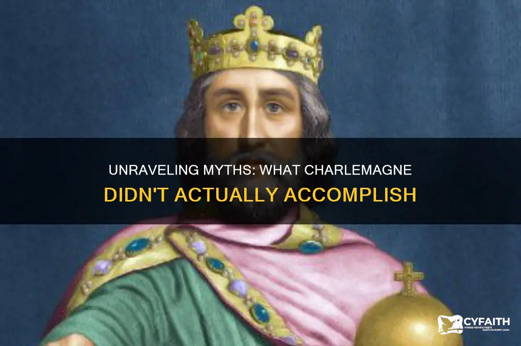 which of the following is not attributed to charlemagne