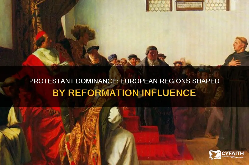which of these regions of europe experienced dominant protestant influence