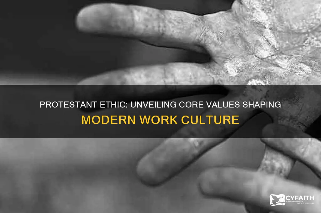 which of these values is associated with the protestant ethic