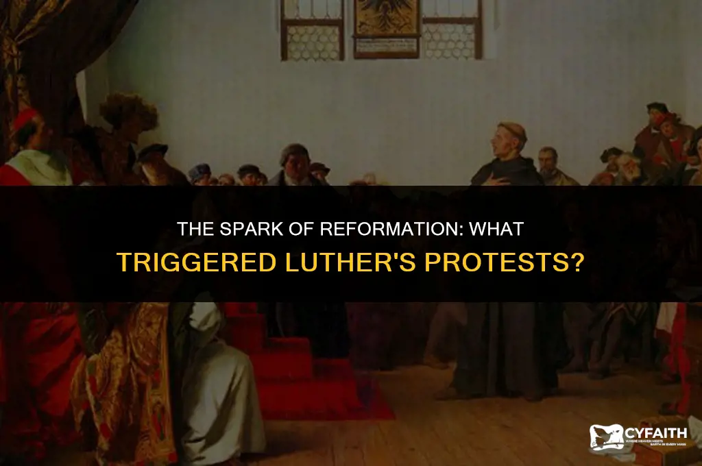 which of these was the trigger for luthers protests