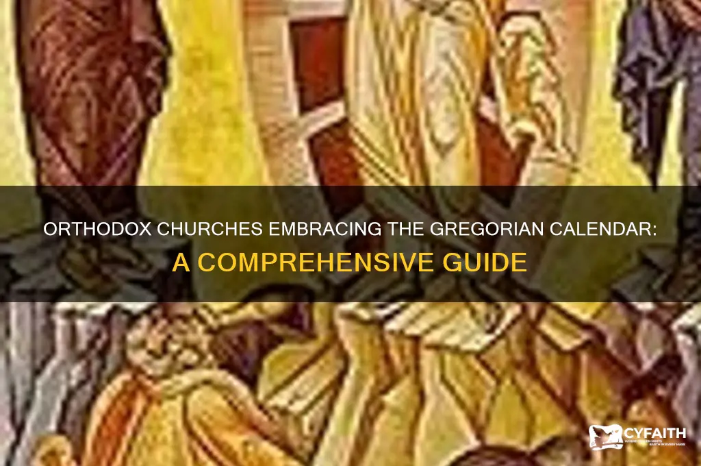 which orthodox churches use gregorian calendar