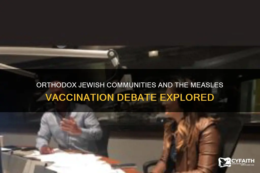 which orthodox jews in not vaccinating for the measles