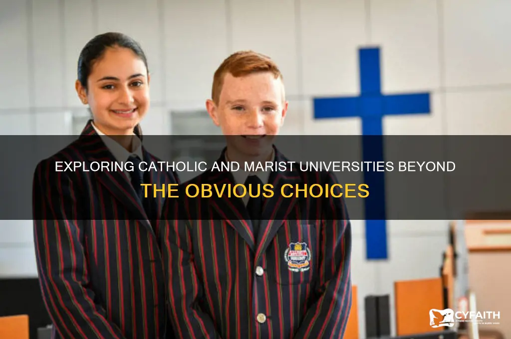 which other university are catholic and marinist