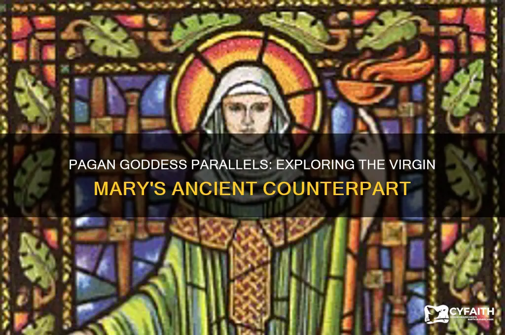 which pagan goddess resembles tha catholic virgin mary