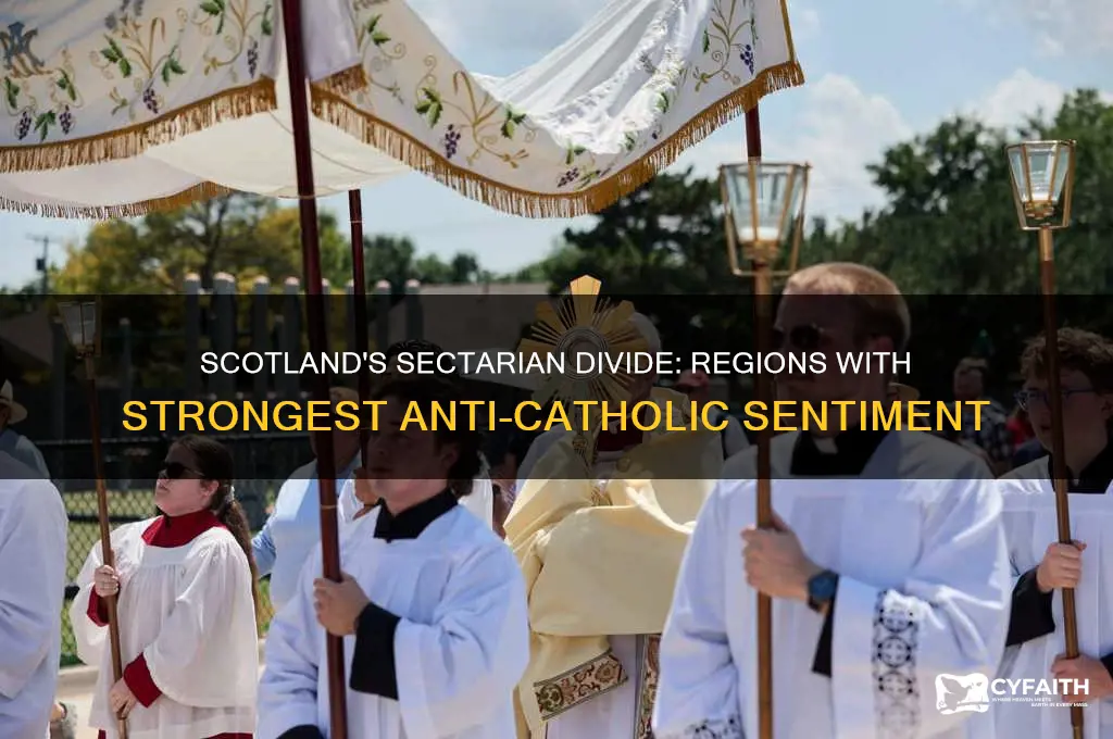 which parts of scotland are the most anti-catholic