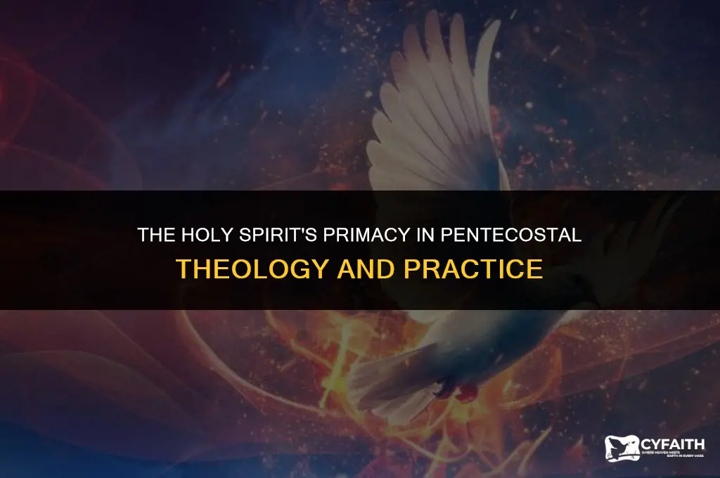 which person of the trinity is especially emphasized in pentecostalism