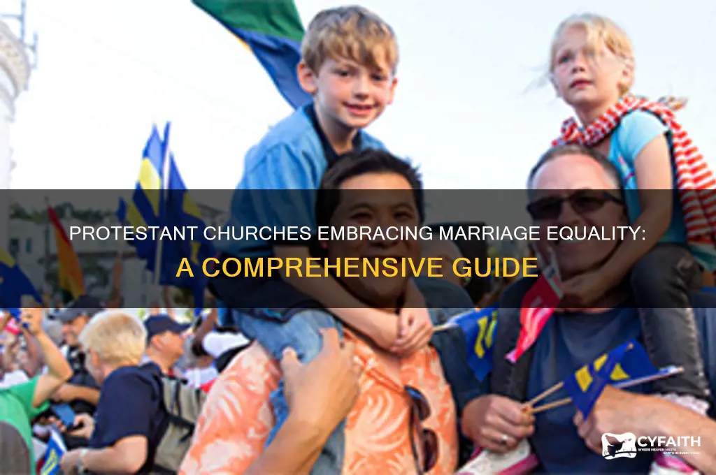 which protestant churches believe in marriage equality