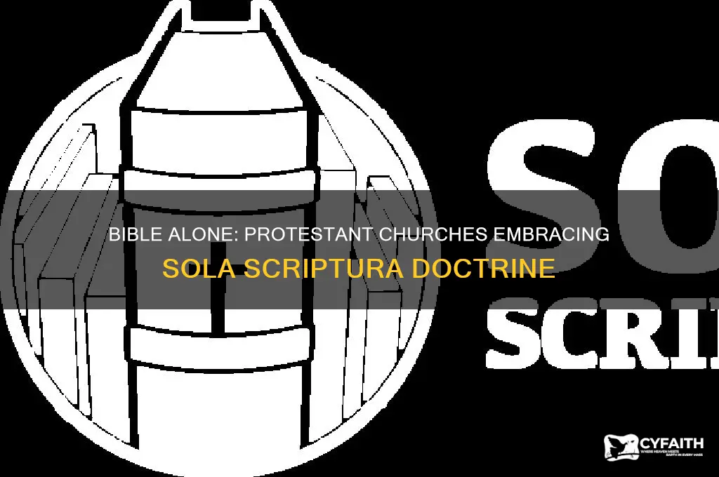 which protestant churches believes in bible alone