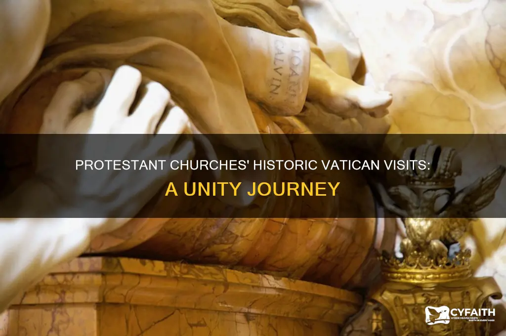 which protestant churches visited the vatican