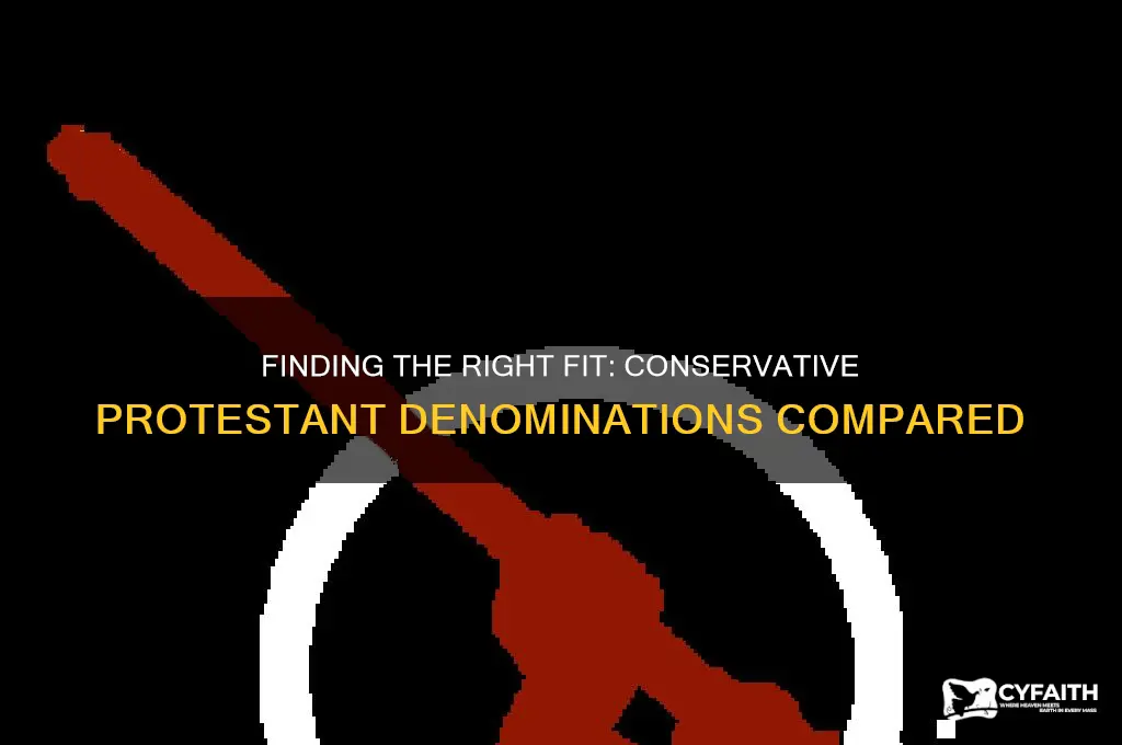 which protestant denomination is best for a conservative person