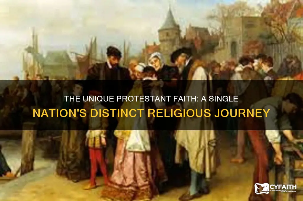 which protestant faith occurred in only one nation