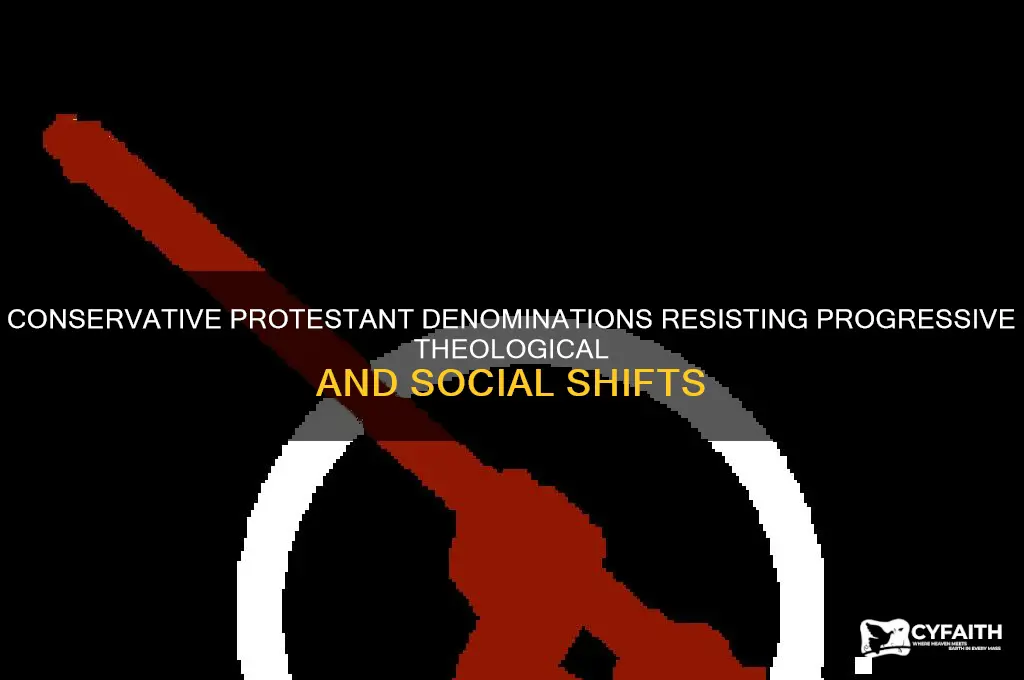 which protestant religions are not progressive