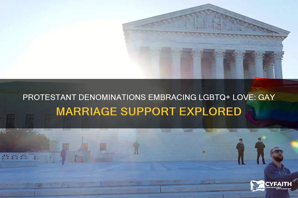 which protestant religions support gay marraige