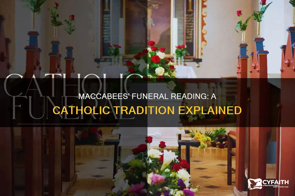 which reading from maccabees is often used at catholic funerals