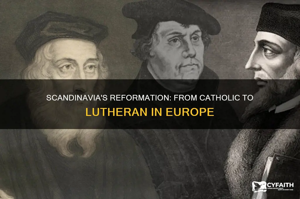 which region switched from being catholic to lutheran in europe
