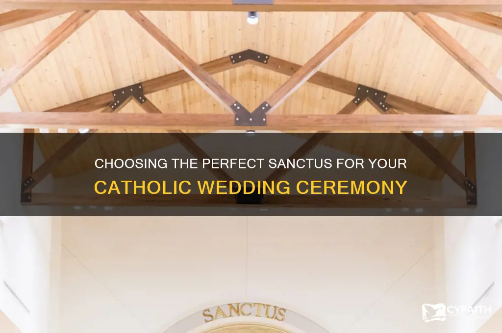 which sanctus for weddings catholic