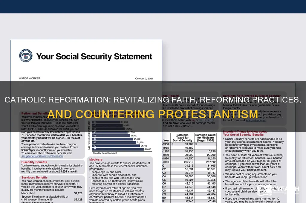 which statement best summarizes the catholic reformation
