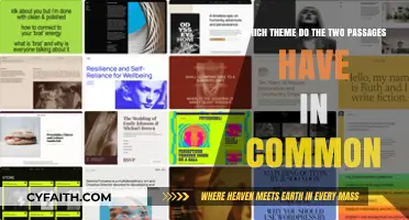 Unveiling Shared Themes: Exploring Common Threads in Two Passages