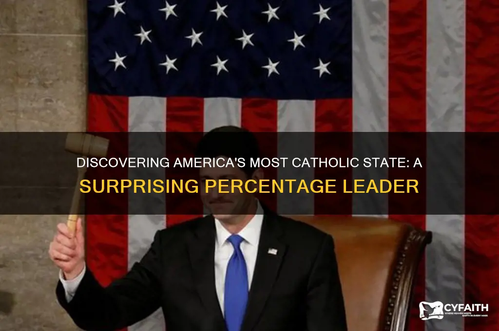 which us state has the highest percent catholics