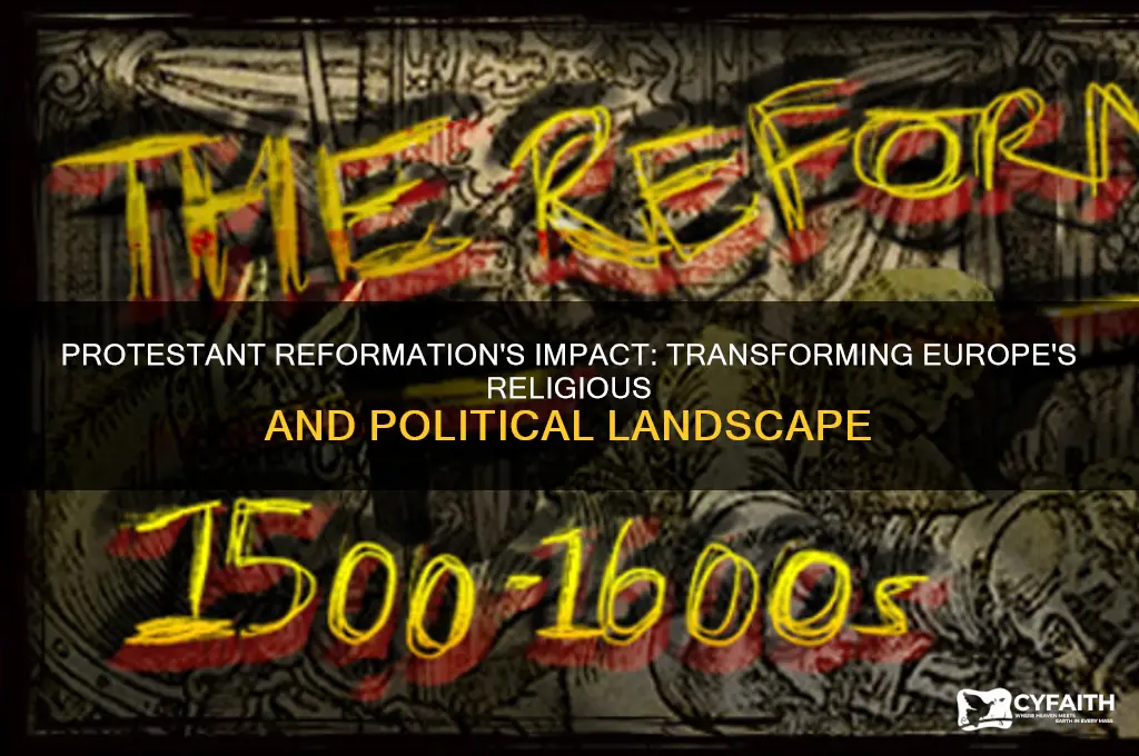 which was a result of the protestant reformation in europ